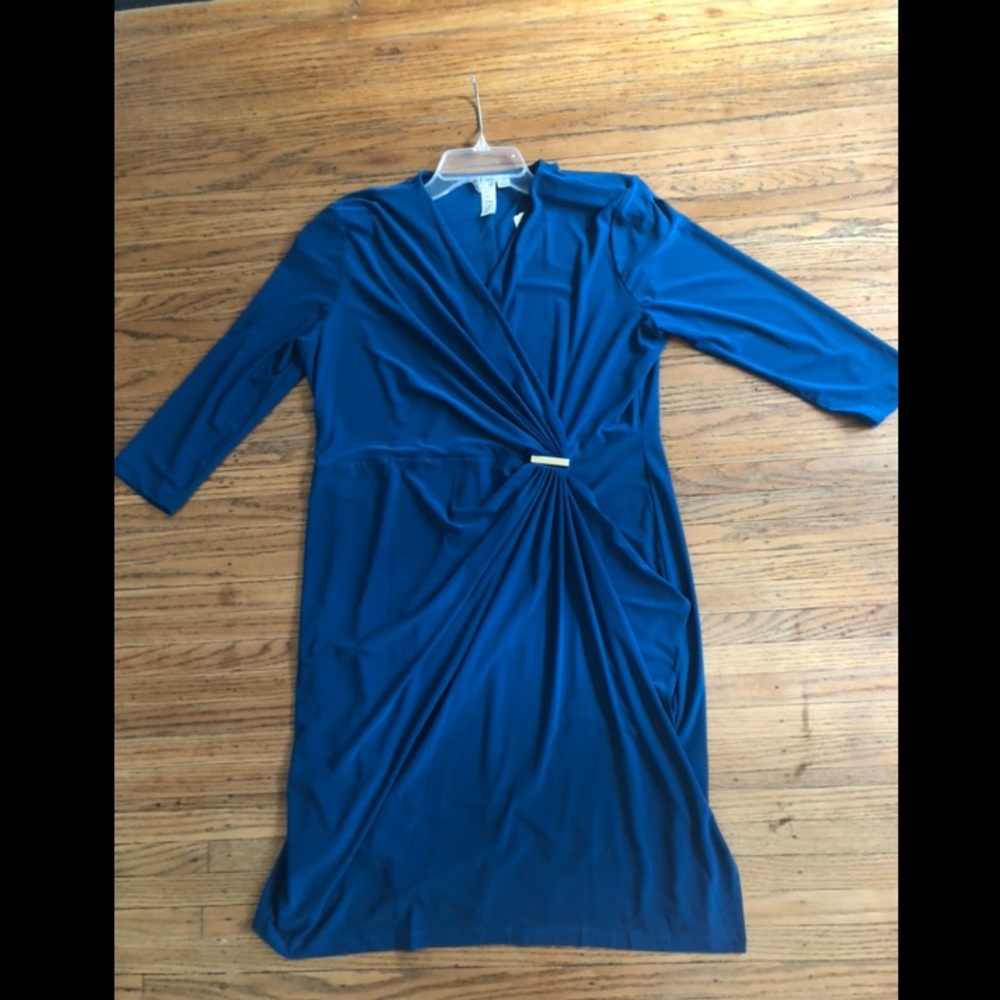 Teal Wrap Dress